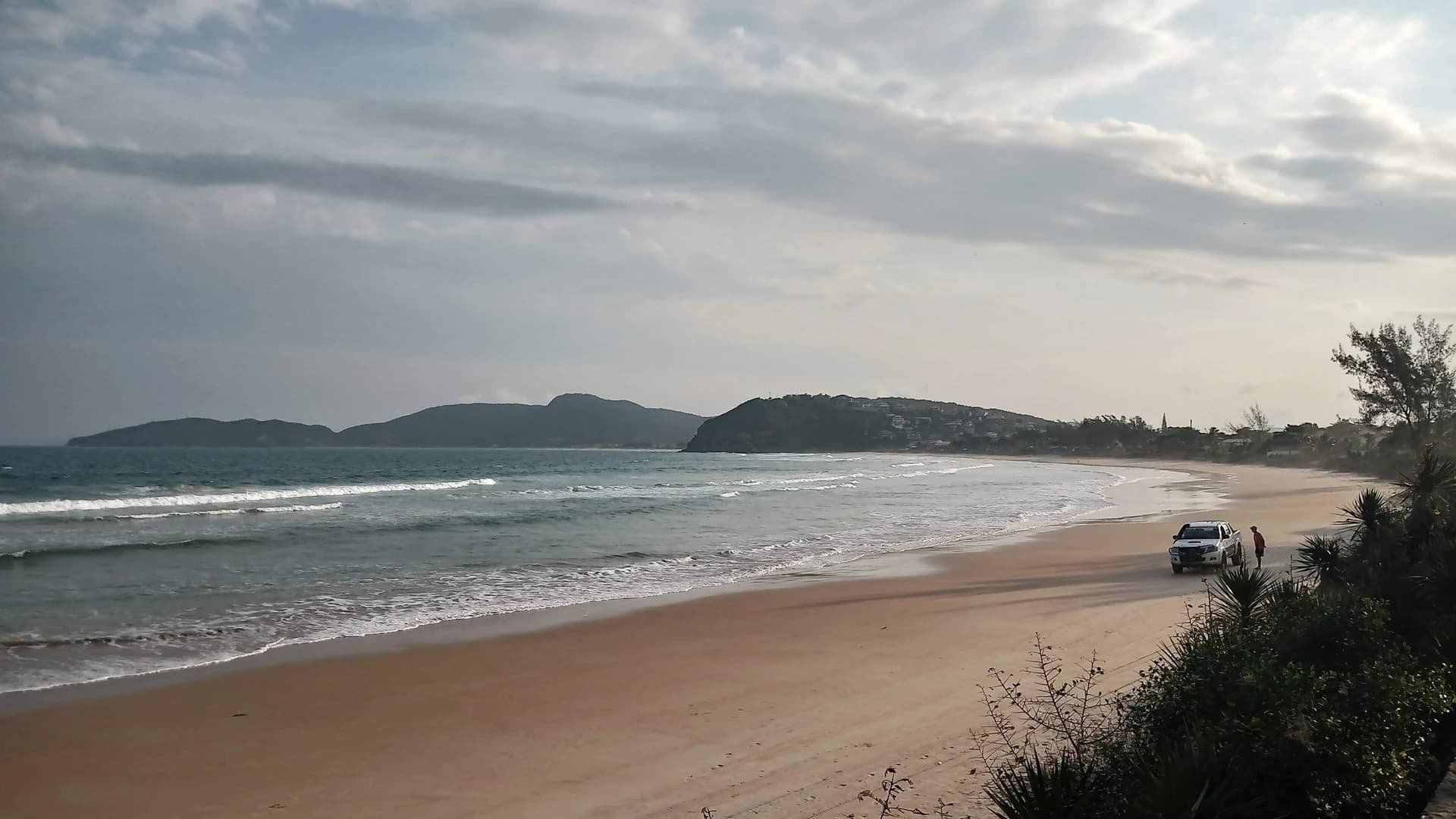 Praia de Geribá at sunset, one of Búzios' surf beaches, Rio de Janeiro state, Brazil