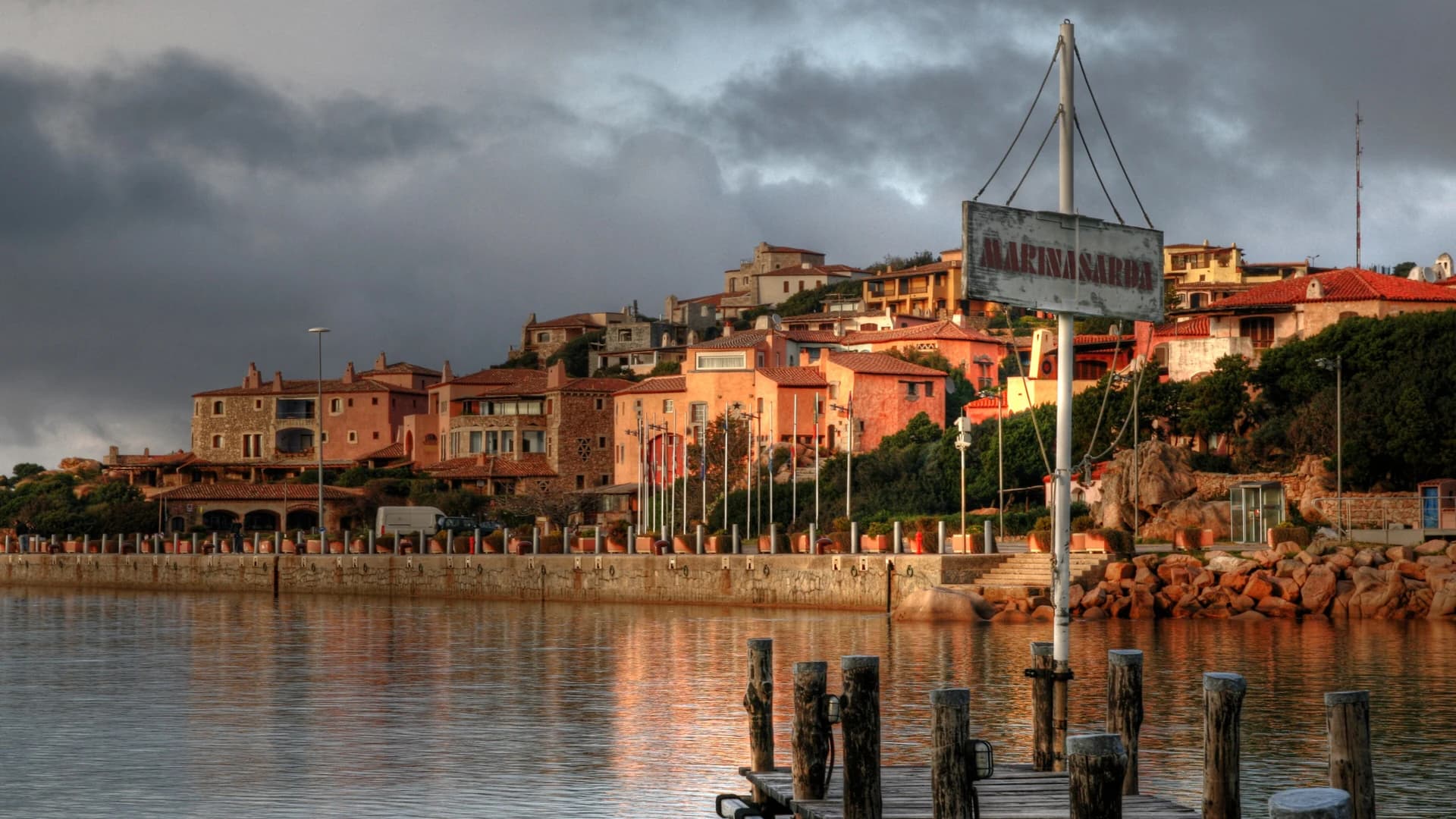The harbor village of Porto Cervo on Sardinia's Costa Smeralda