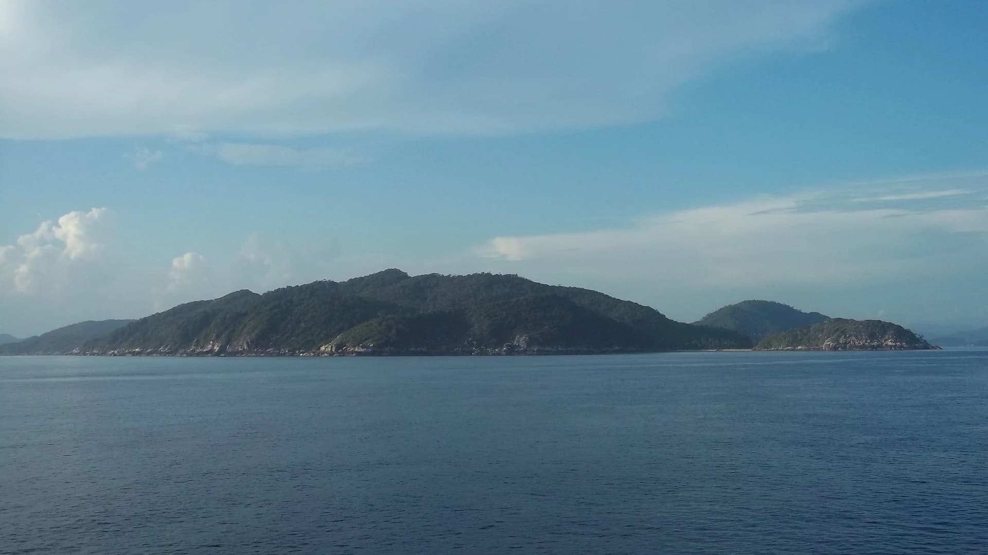 Forested uninhabited island in the Riau Islands, Indonesia