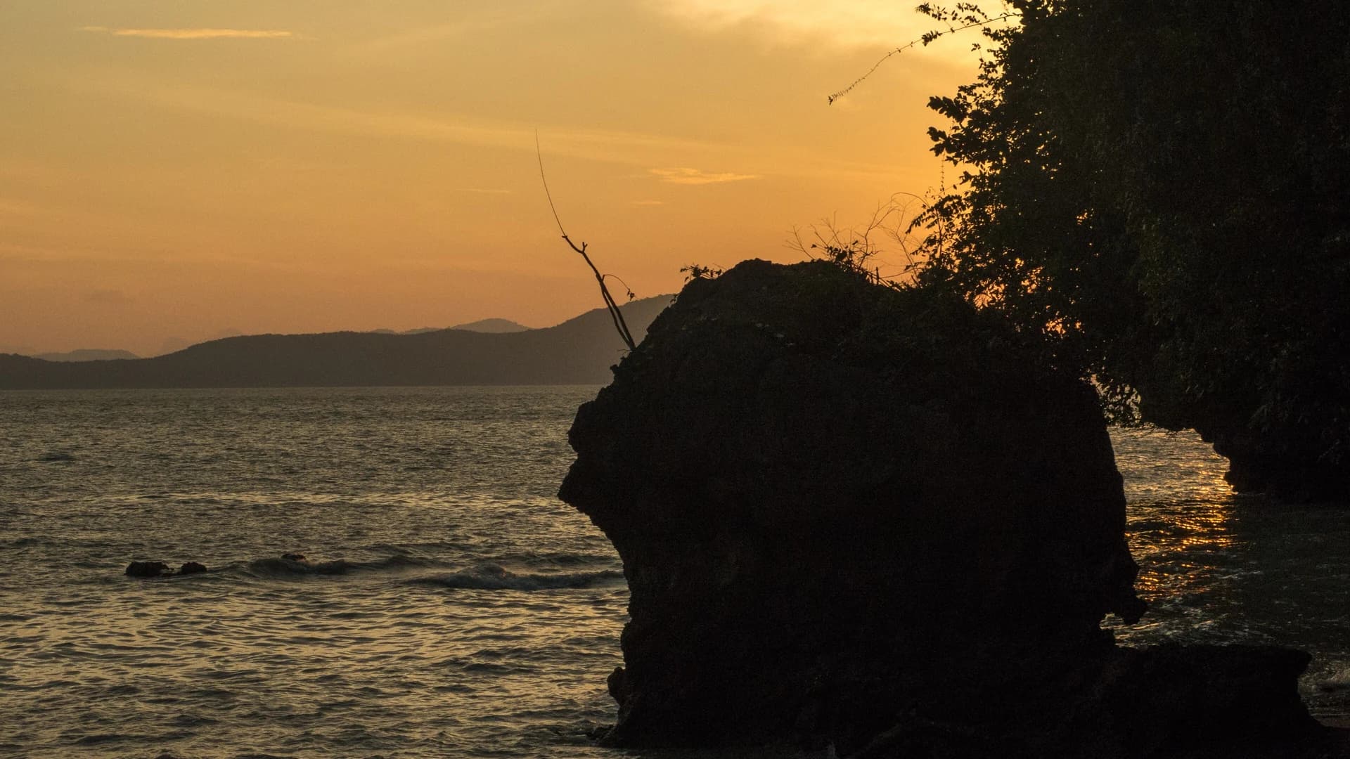 Sunset over the Andaman Sea near Phuket, Thailand