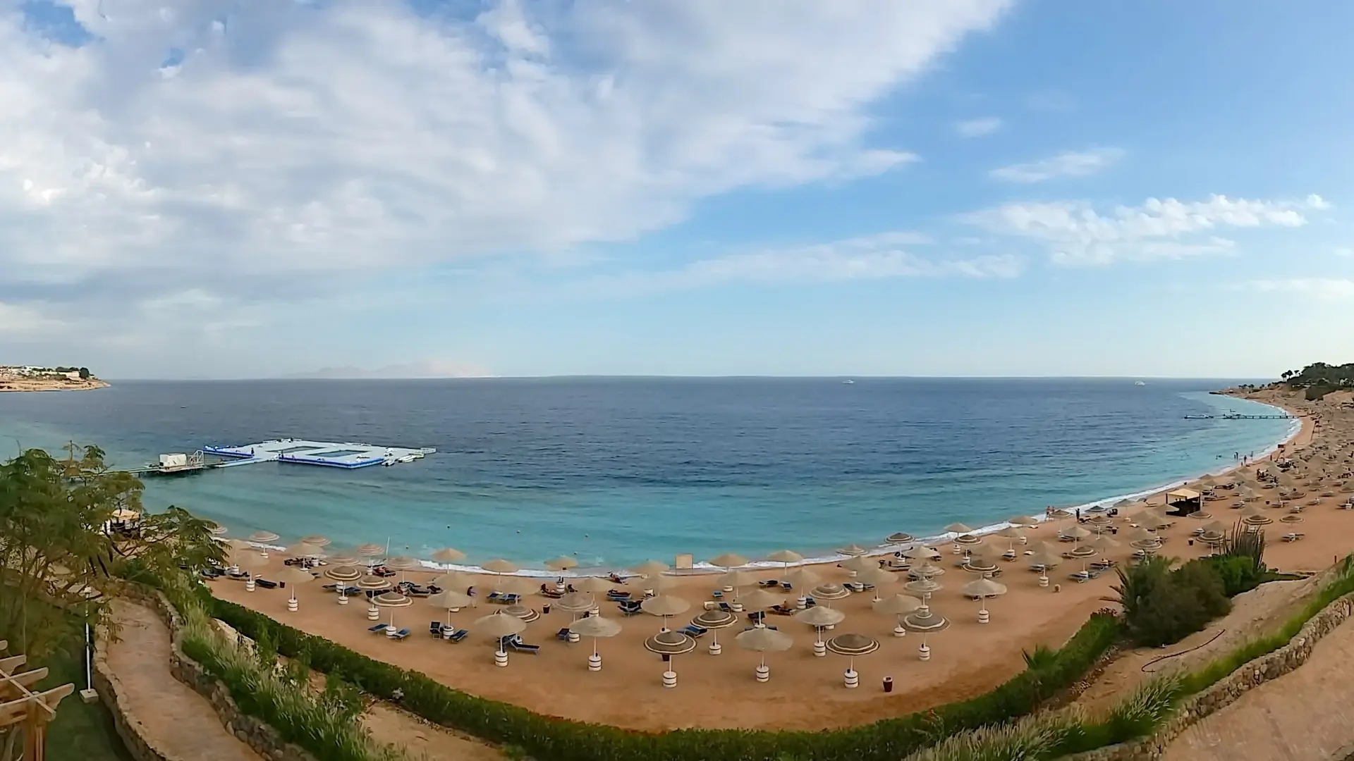 Coral Bay beach on the Red Sea coast at Sharm El Sheikh, Egypt