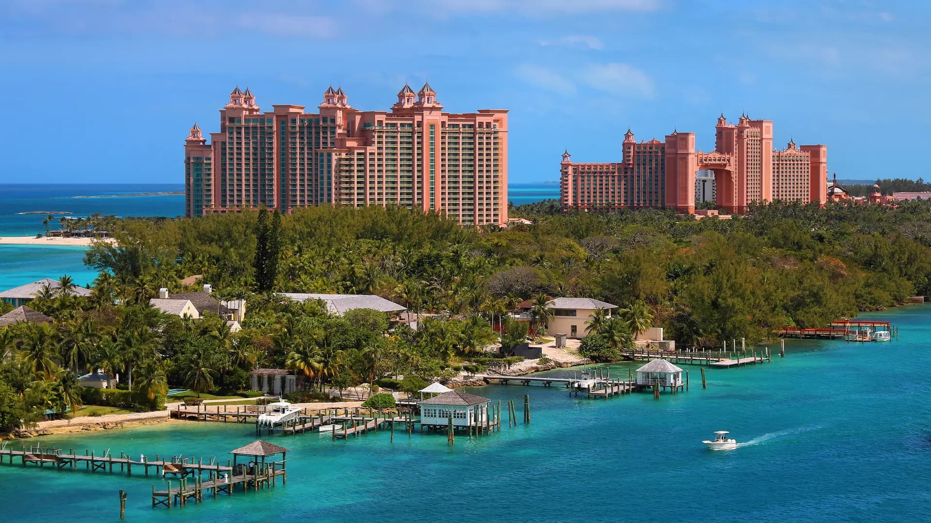 Atlantis Paradise Island's Royal Towers and Cove towers, Nassau, Bahamas