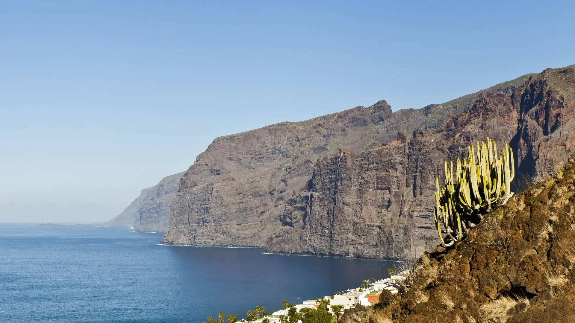 Los Gigantes cliffs above the Atlantic Ocean, Tenerife, Spain